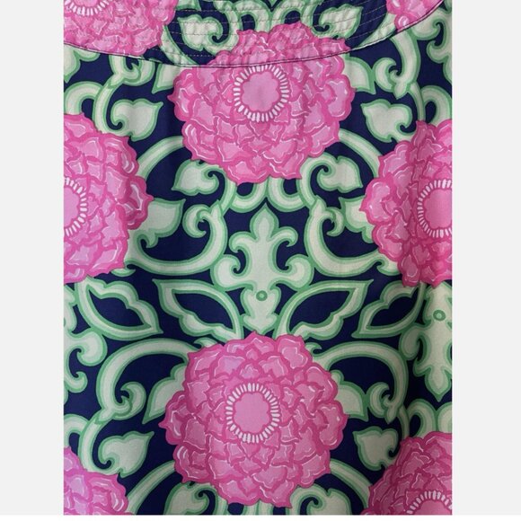 Lilly Pulitzer Silk Dasha Floral Tie Sleeve Shift Dress Women's size 2 - Picture 6 of 7